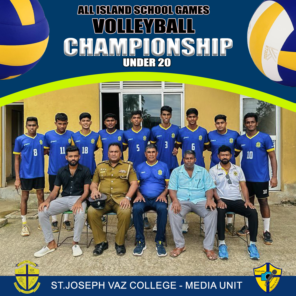 Under 20 All Island School Games, Volleyball Championship - St. Joseph Vaz College - Wennappuwa - Sri Lanka