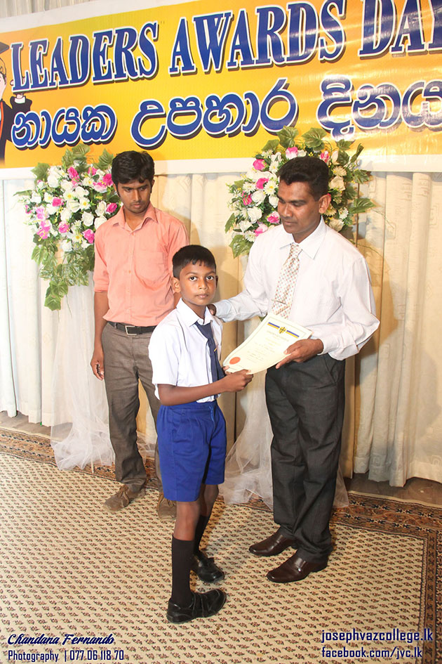 Leaders Awards - 2015 Primary College - Joseph Vaz College