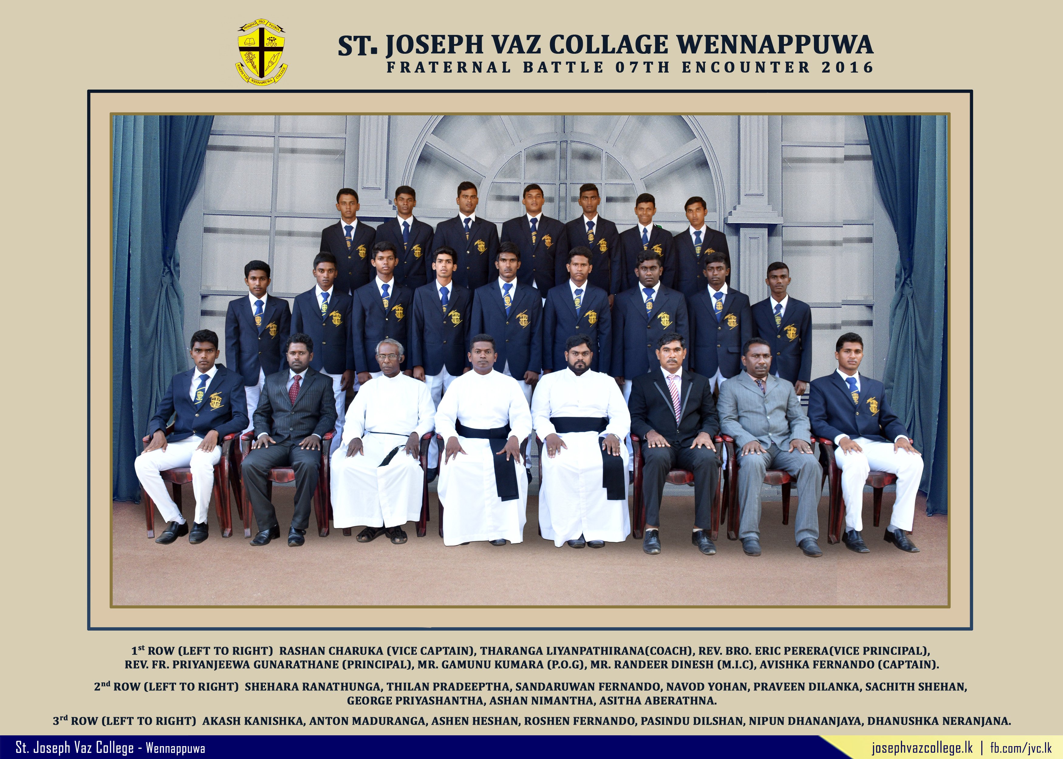 Fraternal Battle - 2016 - Day 2 - St. Joseph Vaz College - Wennappuwa
