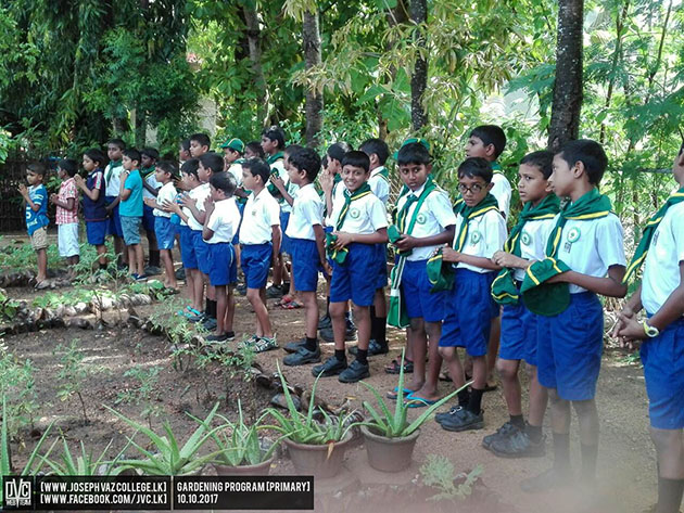 Gardening Program (primary) - St. Joseph Vaz College - Wennappuwa - Sri Lanka