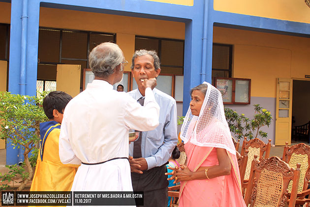 Retirement Of Mrs. Badra And Mr. Ostin - St. Joseph Vaz College - Wennappuwa - Sri Lanka