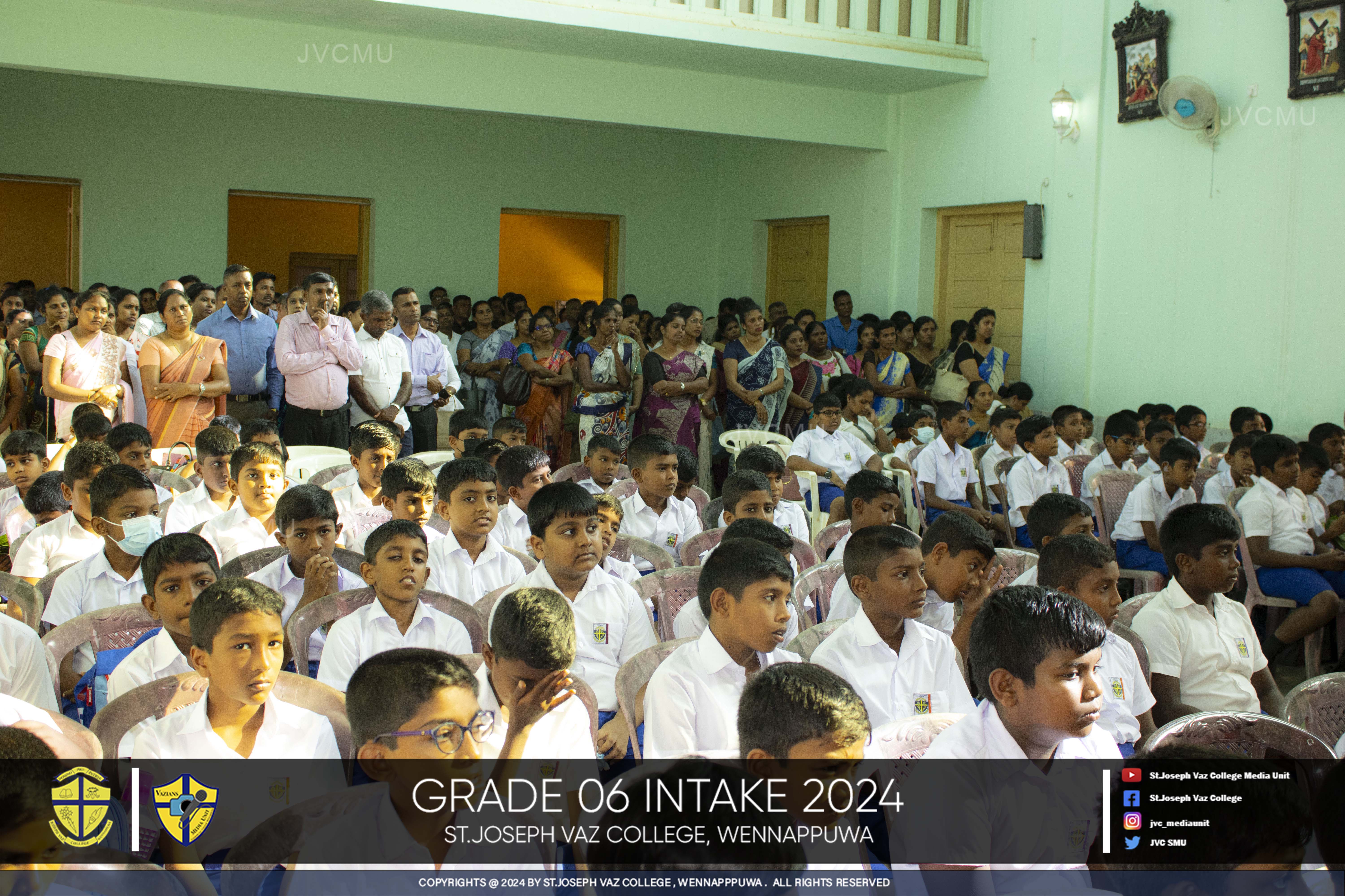 Grade 06 Intake 2024 - St. Joseph Vaz College - Wennappuwa - Sri Lanka