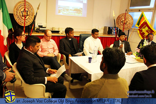 Inauguration Of OBA - Milan Branch - Italy - St. Joseph Vaz College - Wennappuwa - Sri Lanka