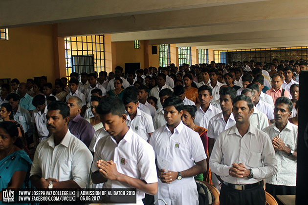 Admission Of A/L Batch 2019 - St. Joseph Vaz College - Wennappuwa - Sri Lanka