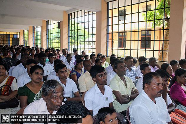 Admission Of A/L Batch 2019 - St. Joseph Vaz College - Wennappuwa - Sri Lanka