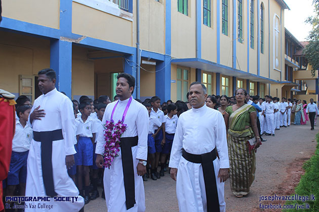 The Warmest Welcome, Rev. Fr. Sachith To Our Home Of Vazians - St. Joseph Vaz College - Wennappuwa - Sri Lanka
