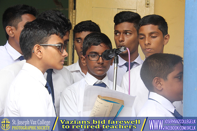 Vazians Bid Farewell To Retired Teachers - St. Joseph Vaz College - Wennappuwa - Sri Lanka