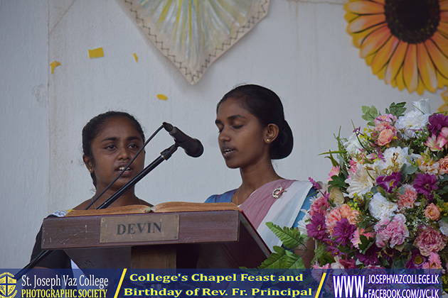 Colleges Chapel Feast And Birthday Of Rev. Fr. Principal - St. Joseph Vaz College - Wennappuwa - Sri Lanka