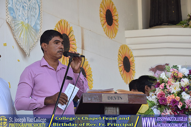 Colleges Chapel Feast And Birthday Of Rev. Fr. Principal - St. Joseph Vaz College - Wennappuwa - Sri Lanka
