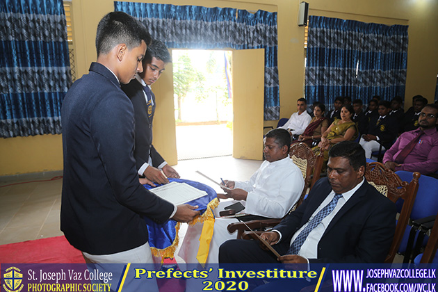 Prefects Investiture 2020 - St. Joseph Vaz College - Wennappuwa - Sri Lanka