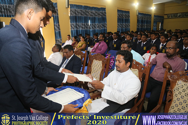 Prefects Investiture 2020 - St. Joseph Vaz College - Wennappuwa - Sri Lanka