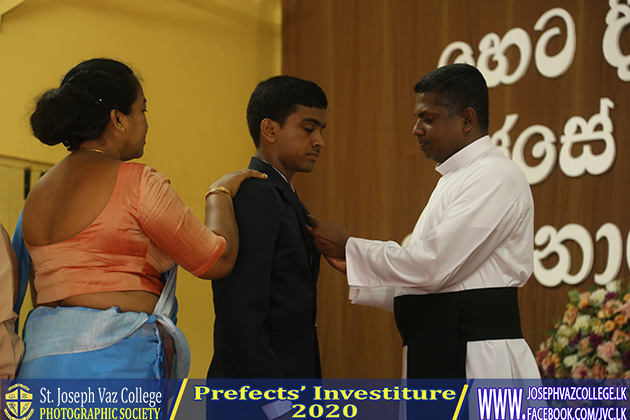 Prefects Investiture 2020 - St. Joseph Vaz College - Wennappuwa - Sri Lanka