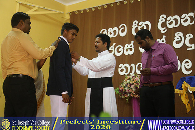 Prefects Investiture 2020 - St. Joseph Vaz College - Wennappuwa - Sri Lanka