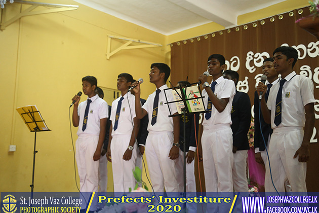 Prefects Investiture 2020 - St. Joseph Vaz College - Wennappuwa - Sri Lanka