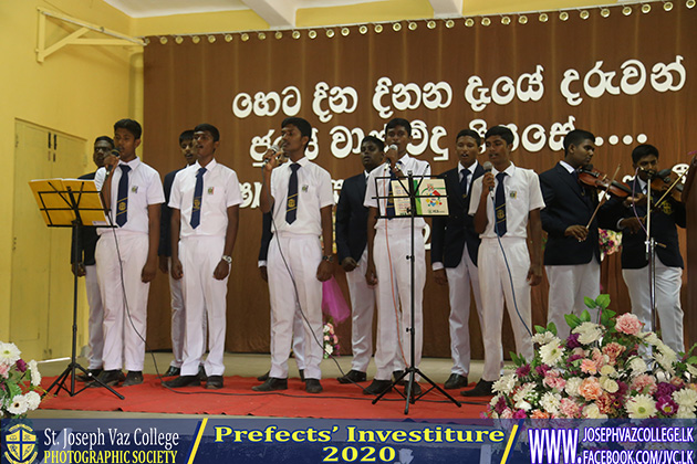 Prefects Investiture 2020 - St. Joseph Vaz College - Wennappuwa - Sri Lanka