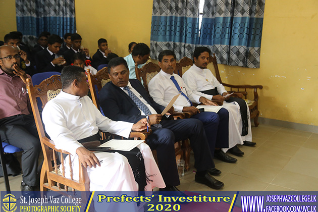 Prefects Investiture 2020 - St. Joseph Vaz College - Wennappuwa - Sri Lanka