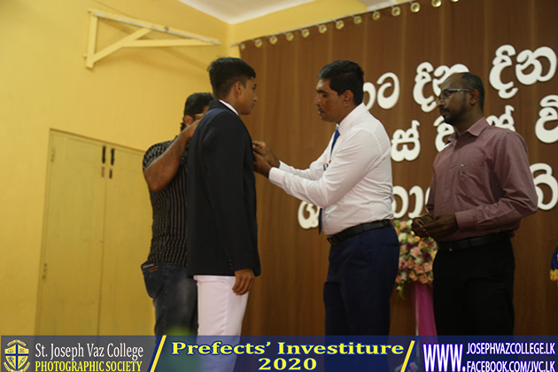 Prefects Investiture 2020 - St. Joseph Vaz College - Wennappuwa - Sri Lanka