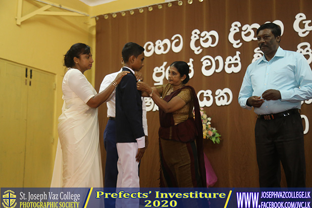 Prefects Investiture 2020 - St. Joseph Vaz College - Wennappuwa - Sri Lanka