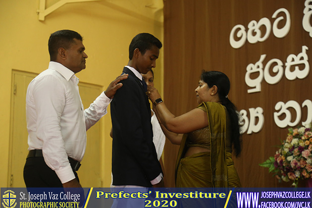 Prefects Investiture 2020 - St. Joseph Vaz College - Wennappuwa - Sri Lanka