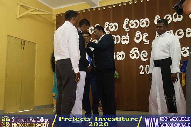 Prefects Investiture 2020 - St. Joseph Vaz College - Wennappuwa - Sri Lanka