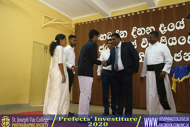 Prefects Investiture 2020 - St. Joseph Vaz College - Wennappuwa - Sri Lanka