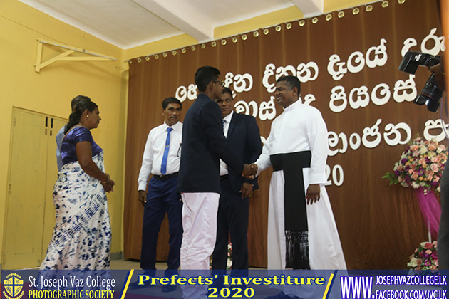 Prefects Investiture 2020 - St. Joseph Vaz College - Wennappuwa - Sri Lanka