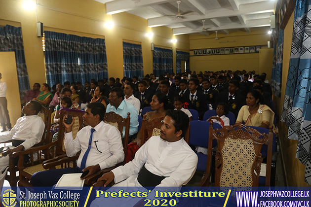 Prefects Investiture 2020 - St. Joseph Vaz College - Wennappuwa - Sri Lanka