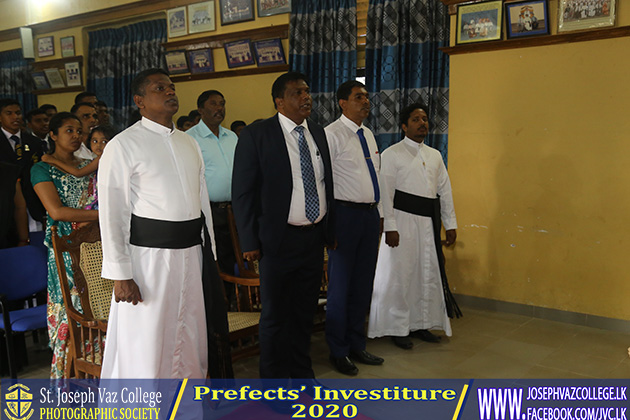 Prefects Investiture 2020 - St. Joseph Vaz College - Wennappuwa - Sri Lanka