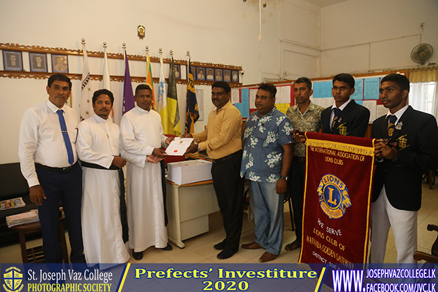 Prefects Investiture 2020 - St. Joseph Vaz College - Wennappuwa - Sri Lanka