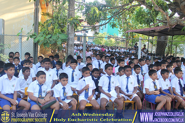 Beginning Of Lent Season - Ash Wednesday Holy Eucharistic Celebration - St. Joseph Vaz College - Wennappuwa - Sri Lanka