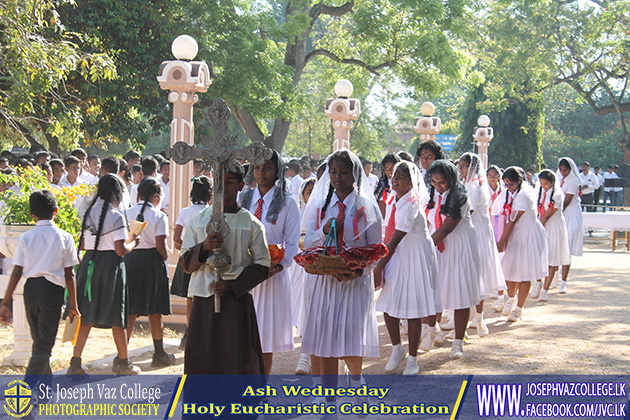 Beginning Of Lent Season - Ash Wednesday Holy Eucharistic Celebration - St. Joseph Vaz College - Wennappuwa - Sri Lanka