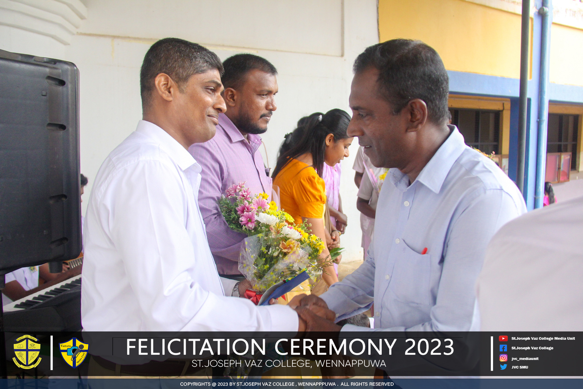 Felicitation Ceremony Of Former Assistant Principal Mr. Vikum Nonis And 19 Transfer Teachers - St. Joseph Vaz College - Wennappuwa - Sri Lanka