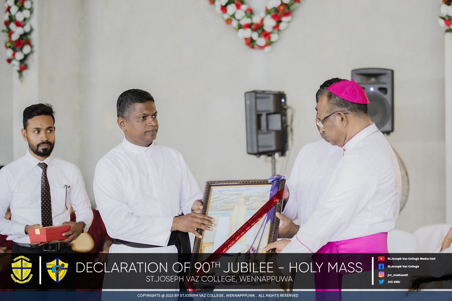 Declaration Of 90th Jubilee Holy Mass - St. Joseph Vaz College - Wennappuwa - Sri Lanka