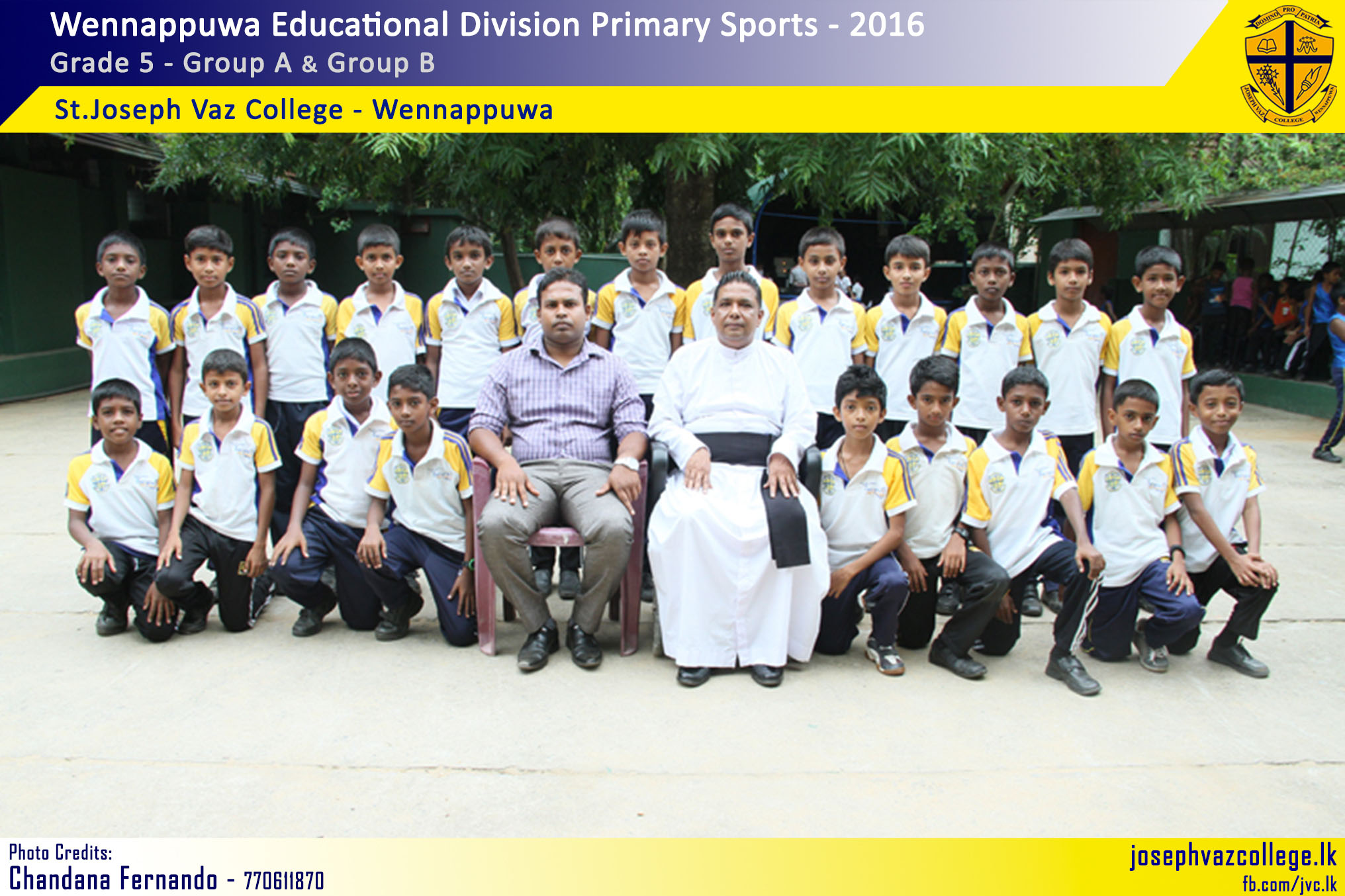 Wennappuwa Educational Division Primary Sports Champions - 2016 - St.Joseph Vaz College - Wennappuwa