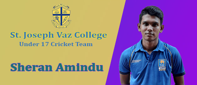 Sheran Amindu Of St. Joseph Vaz Shines At Cricket - St. Joseph Vaz College - Wennappuwa - Sri Lanka