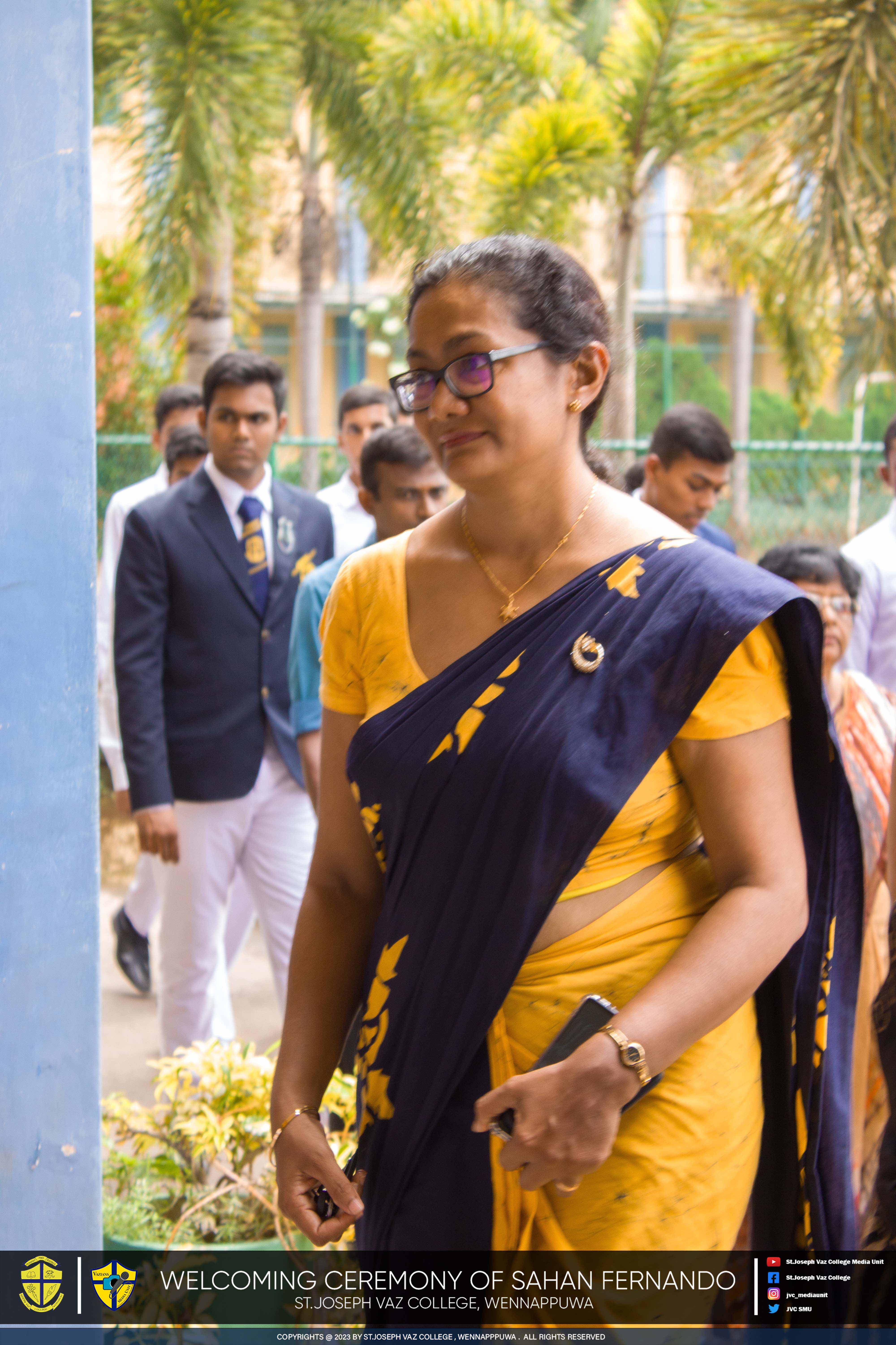 Welcoming Ceremony Of Sahan Fernando - St. Joseph Vaz College - Wennappuwa - Sri Lanka