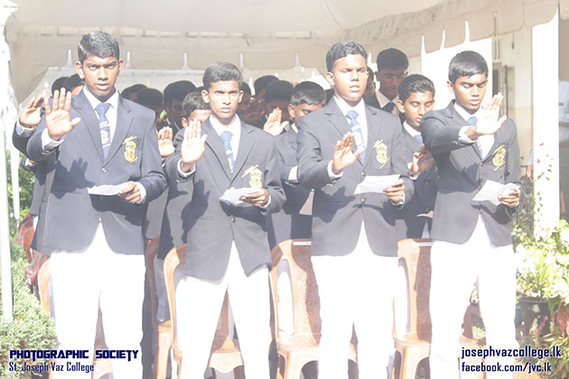 Prefects Induction - 2016 - St.Joseph Vaz College - Wennappuwa