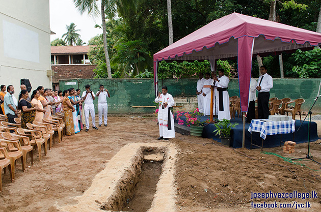Laying Foundation Stone For The Proposed Staff Room
