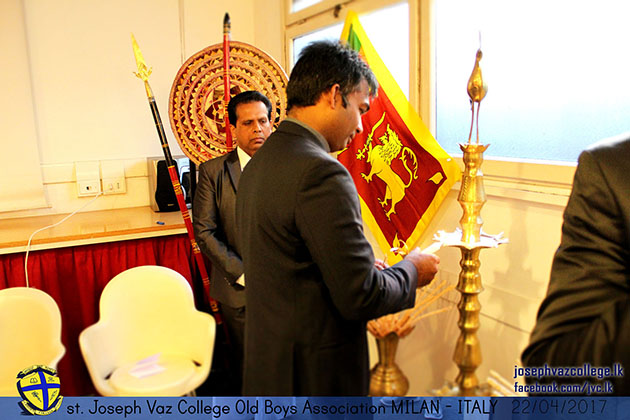 Inauguration Of OBA - Milan Branch - Italy - St. Joseph Vaz College - Wennappuwa - Sri Lanka