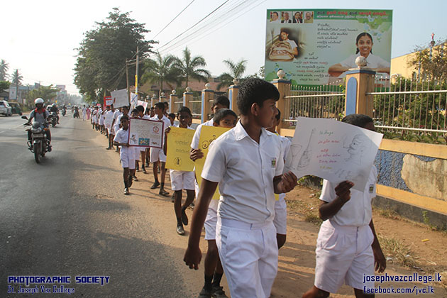 Drugs Awareness And Prevention Programme And Walk - St. Joseph Vaz College - Wennappuwa - Sri Lanka