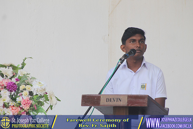 Farewell Ceremony Of Rev. Fr. Sajith - St. Joseph Vaz College - Wennappuwa - Sri Lanka