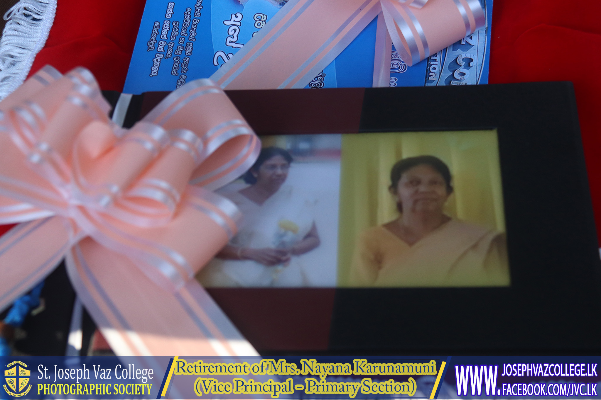 Retirement Of Mrs. Nayana Karunamuni - Vice Principal Primary Section  - St. Joseph Vaz College - Wennappuwa - Sri Lanka